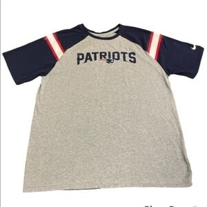 Nike T-shirt NFL PATRIOTS GRAY graphic tee Sz XL